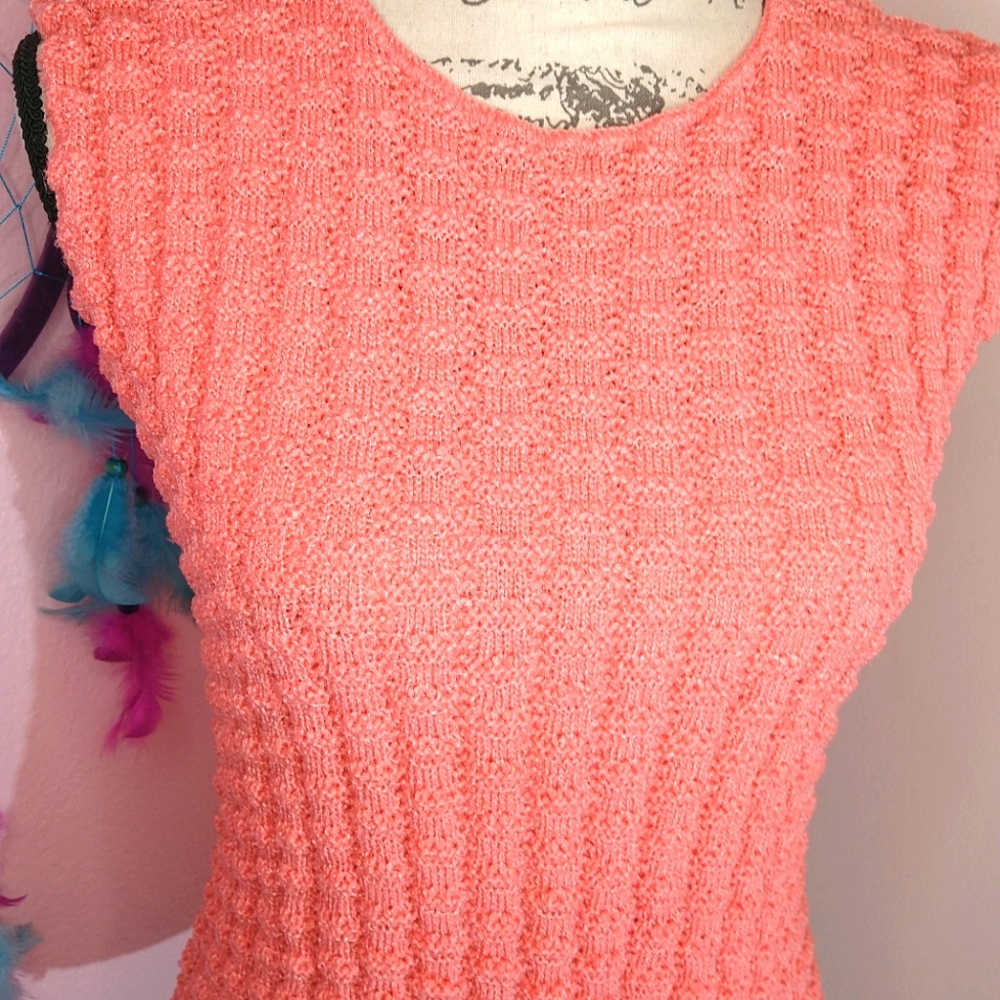 1960s Vintage Antron Knit Tank by Chris's Ann Originals